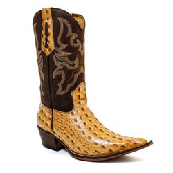 Bota Texana Masculina Bico Fino Couro Legítimo Bov... - JM Country