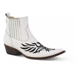 Botina Country Masculina Bico Fino Couro Legítimo ... - JM Country