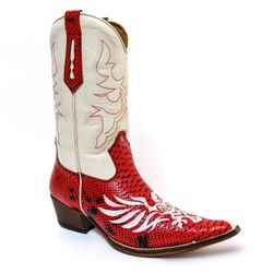 Bota Texana Masculina Bico Fino Couro Legítimo Bov... - JM Country