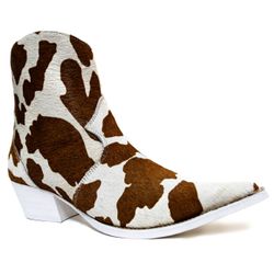 Botina Country Masculina Bico Fino Couro Legítimo ... - JM Country