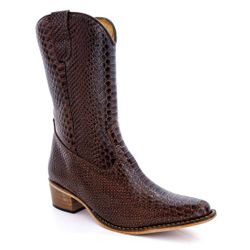 Bota Texana Feminina Cano Médio Couro Legítimo Bov... - JM Country