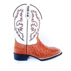 Bota Texana Masculina Cano Padrão Couro Legítimo A... - JM Country