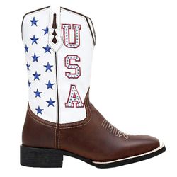 Bota Texana Masculina Cano Padrão Couro Legítimo M... - JM Country