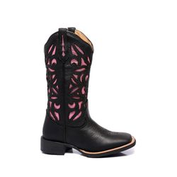 Bota Texana Country Feminina Bico Quadrado Couro B... - JM Country