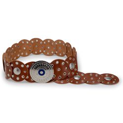 Cinto Feminino Em Couro Legitimo Pull Up Caramelo ... - JM Country