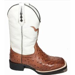 Bota Texana Masculina Cano Padrão Couro Legítimo A... - JM Country