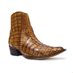 Botina Exótica Country Masculina Bico Fino Couro J... - JM Country