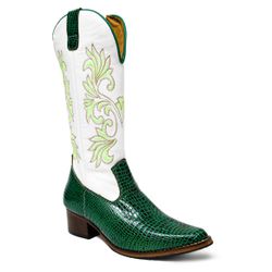 Bota Texana Feminina Country Couro Legítimo Bovino... - JM Country