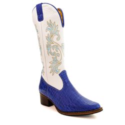 Bota Texana Feminina Country Couro Legítimo Bovino... - JM Country
