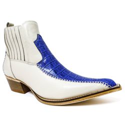 Botina Country Masculina Bico Fino Couro Bovino Le... - JM Country