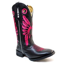 Bota Texana Masculina Bico Quadrado Couro Legítimo... - JM Country