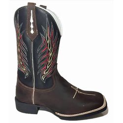 Bota Texana Masculina Cano Padrão Couro Legítimo B... - JM Country
