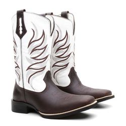 Bota Texana Country Masculina Couro Bovino Legítim... - JM Country