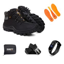 Kit Bota Masculina Carteira Cinto Relógio JohnCat ... - John Cat