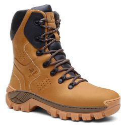 Bota Masculina Coturno em couro Athenas Mostarda - John Cat