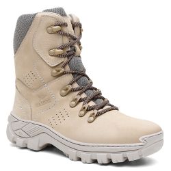 Bota Masculina Coturno em couro Athenas Marfim - John Cat