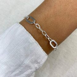 Pulseira Elos Prata 925 - Karina Abdalla Pratas