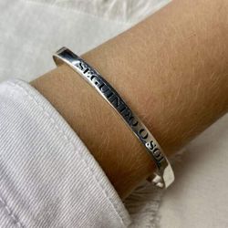 Bracelete Unissex Seguindo o Sol Prata 925 - Karina Abdalla Pratas