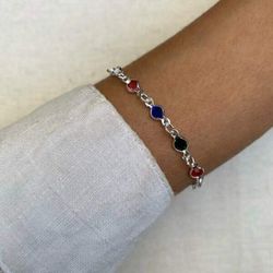 Pulseira Infantil Pontos de Luz Color Prata 925 - Karina Abdalla Pratas