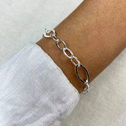 Pulseira Elos Prata 925 - Karina Abdalla Pratas