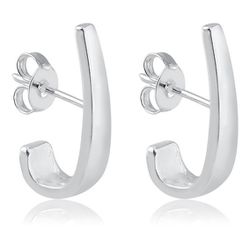 Brinco Ear Hook Trapézio Prata 925 - Karina Abdalla Pratas