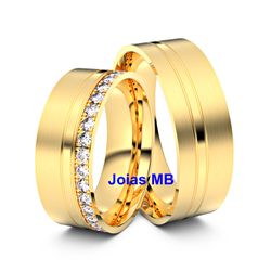 5779 - Alianças de Casamento Camaragibe - Joias MB Loja Oficial