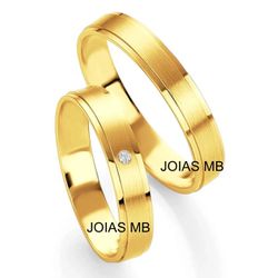 5981 - Alianças de Casamento Cidade de Goiás - Joias MB Loja Oficial