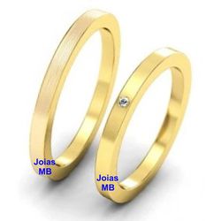 3964 - Alianças de Casamento Jaú - 1,7mm - ❤️ Joias MB Loja Oficial