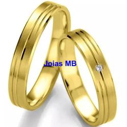 5984 - Alianças de Casamento Lagoa Santa - 4mm - ❤️ Joias MB Loja Oficial