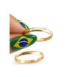 4204 - Alianças de Casamento Mesa 2,1mm - Joias MB Loja Oficial