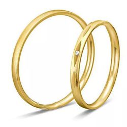 5752 - Alianças de Casamento Montividiu - Joias MB Loja Oficial