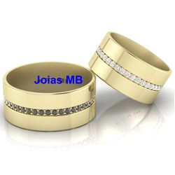 5763 - Alianças de Casamento Nova Crixás - Joias MB Loja Oficial