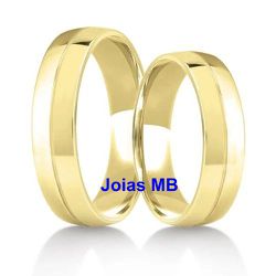 5394 - Alianças de Casamento Buritizeiro - Joias MB Loja Oficial