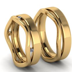 5614 - Alianças de Casamento Turim - Joias MB Loja Oficial