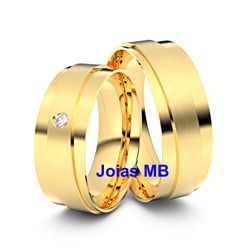 4087 - Alianças de Casamento Hortolândia - Joias MB Loja Oficial