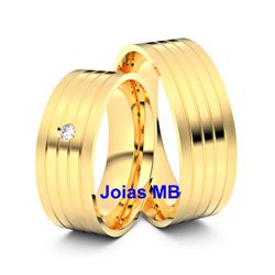 4075 - Alianças de Casamento Jacareí - Joias MB 