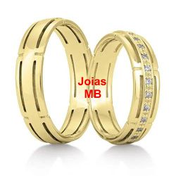 5724 - Alianças de Casamento Jandira - Joias MB Loja Oficial