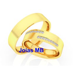 4866 - Alianças de Casamento Juazeiro do Norte - Joias MB Loja Oficial