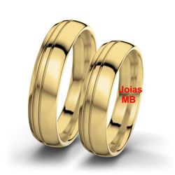 688 - Alianças de Casamento Nagoia - Joias MB Loja Oficial