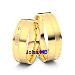 4027 - Alianças de Casamento Niquelândia - Joias MB Loja Oficial