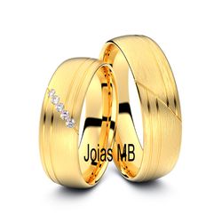 5309 - Alianças de Casamento Pacatu - Joias MB Loja Oficial