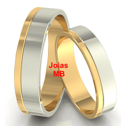 5672 - Alianças de Casamento Paranoá - Joias MB Loja Oficial