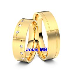 4658 - Alianças de Casamento Rialma - Joias MB 