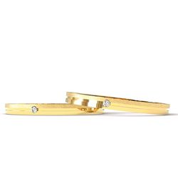 5113 - Alianças de Casamento São João da Boa Vista 2,5mm - Joias MB Loja Oficial