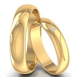 5566 - Alianças de Casamento Piracanjuba - Joias MB l Loja Oficial