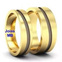 5388 - Alianças de Ouro Diadema 5mm - Joias MB Loja Oficial