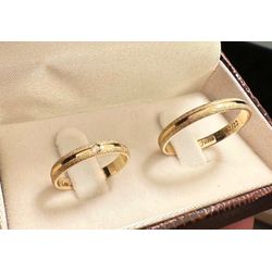 3806 - Alianças de Ouro Goianira 3mm - Joias MB Loja Oficial