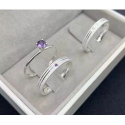 1099 - Alianças de Prata Trindade 3mm - Joias MB Loja Oficial
