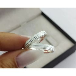 1227 - Alianças de Prata Namoro Centro Goiânia - 3,5mm - ❤️ Joias MB Loja Oficial