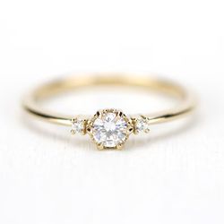 9183 - Anel de Noivado Almada 0,25 Pts - Joias MB Loja Oficial